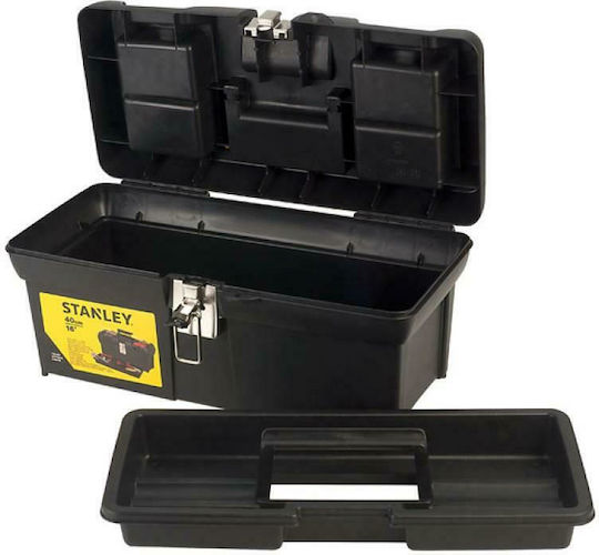 Stanley Series 2000 Hand Tool Case Plastic with Tobacco Case Dimensions: W41.1xD19.9xH18.5cm