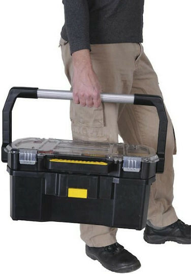 Stanley Hand Tool Box Plastic with Lid Organizer P55xB32xH25cm Quantity 2