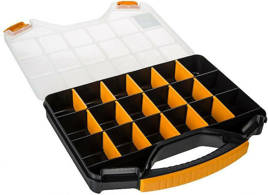Mano 13 Pro Tool Compartment Organiser 18 Slot Adjustable Black 32.6x25.7x4.8cm