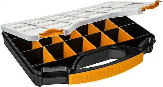 Mano 13 Pro Tool Compartment Organiser 18 Slot Adjustable Black 32.6x25.7x4.8cm