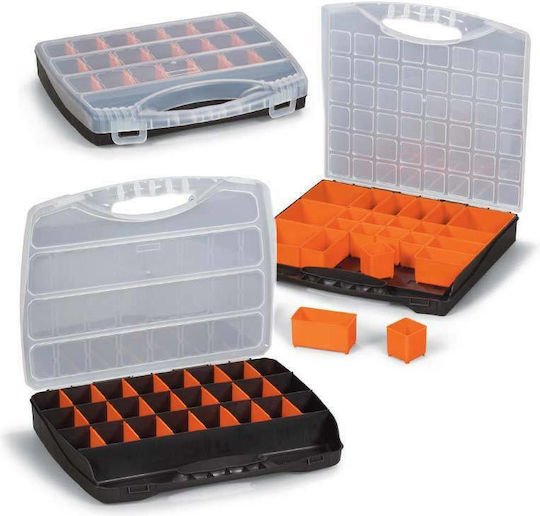 Terry Poly 38 Tool Compartment Organiser Adjustable Black 30x38x6cm
