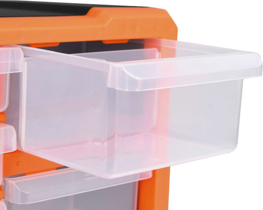 vidaXL Συρταριέρα Εργαλείων Plastic 39 Compartments W38xD16xH47cm