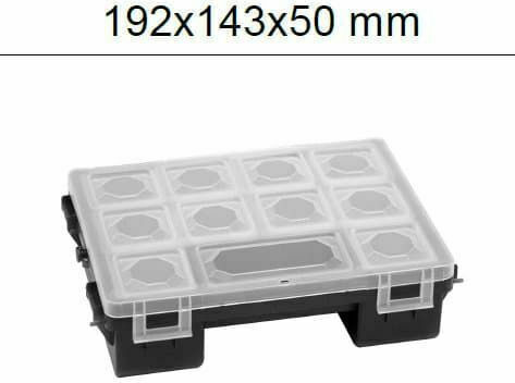 Patrol Tandem A 200 Werkzeugkoffer-Organisator Schwarz 19.2x14.3x5cm