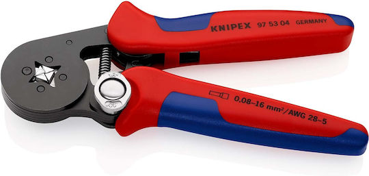 Knipex Αυτορυθμιζόμενη Πρέσα Ακροδεκτών Διατομής 0.08 - 10mm² (Μήκος 180mm)