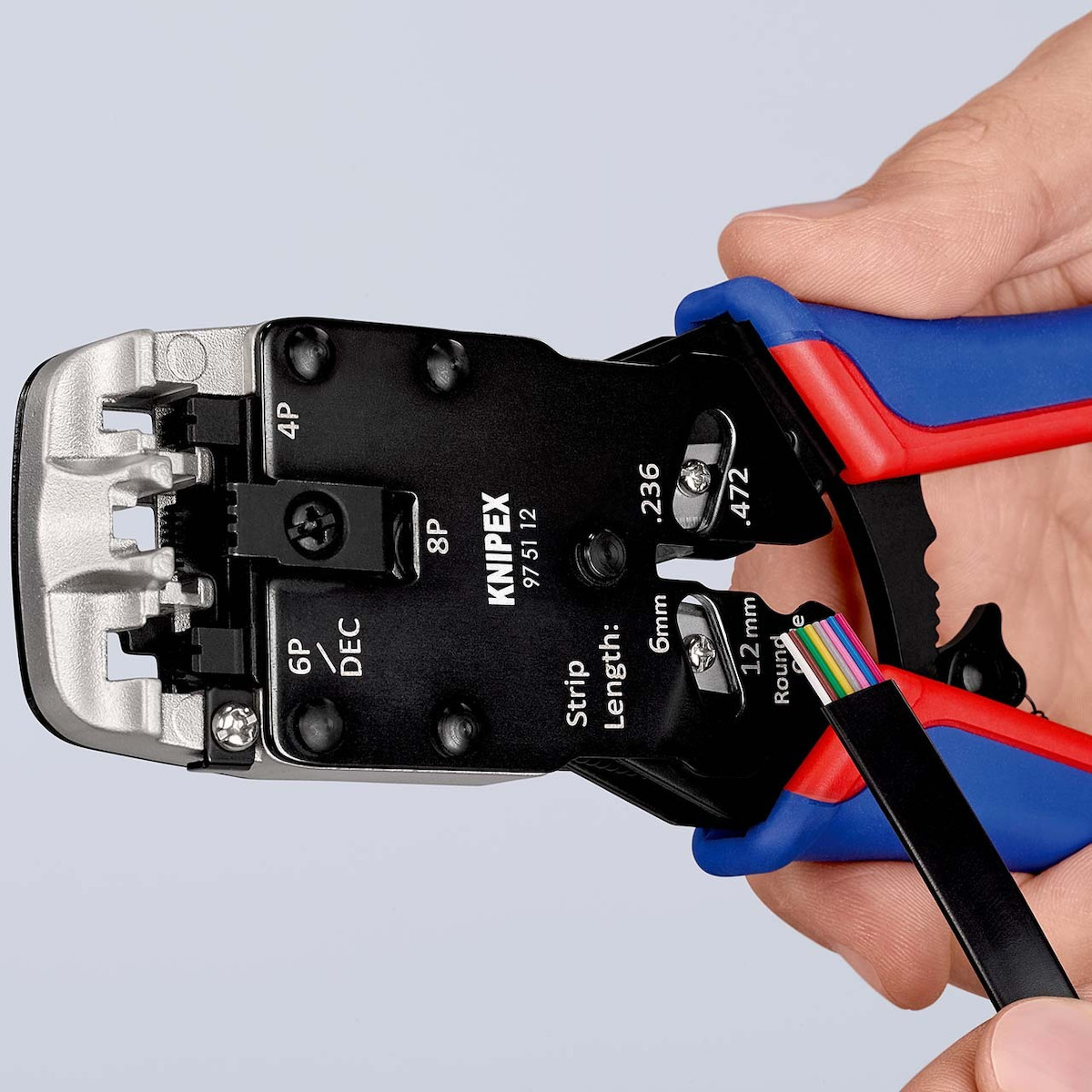 Knipex Πρέσα Ακροδεκτών Δικτύου RJ45, RJ10 με Απογυμνωτή