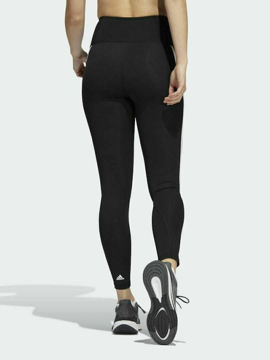 Adidas Optime Icons 7/8 Ausbildung Frauen Lang Leggings Hochgeschnitten Schwarz