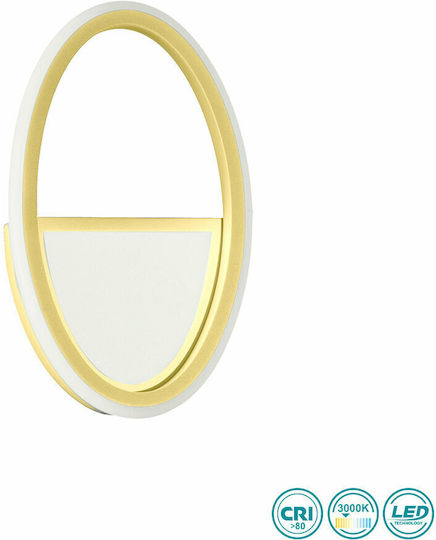 Ondaluce Ap.Rice/Oro Leuchte Wand Gold 16x16x7cm Ondaluce Ap.Rice/Oro Leuchte Wand Gold 16x16x7cm