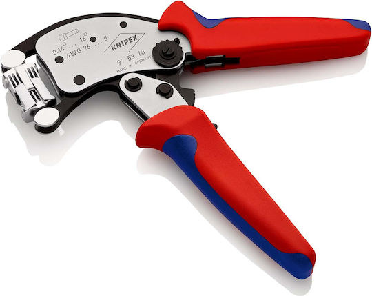 Knipex Πρέσα Ακροδεκτών με Μηχανισμό Καστάνιας (Μήκος 200mm)