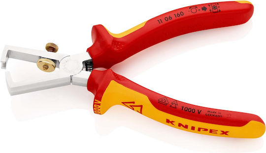 Knipex Adjustable Cable Stripper with 160mm Length & Fixing Criterion 1000V