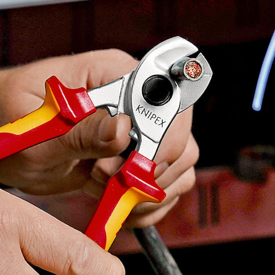 Knipex Κόφτης Καλωδίων Πλάγιος Ηλεκτρολόγου Μήκους 165mm