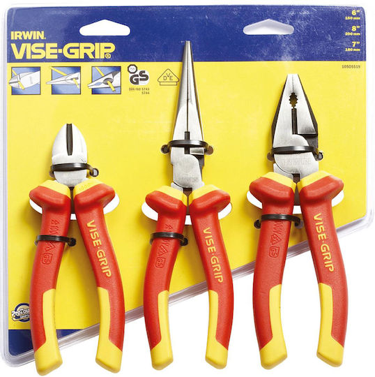 Irwin Vise-Grip Pliers set Electrician Length 150mm 3pcs