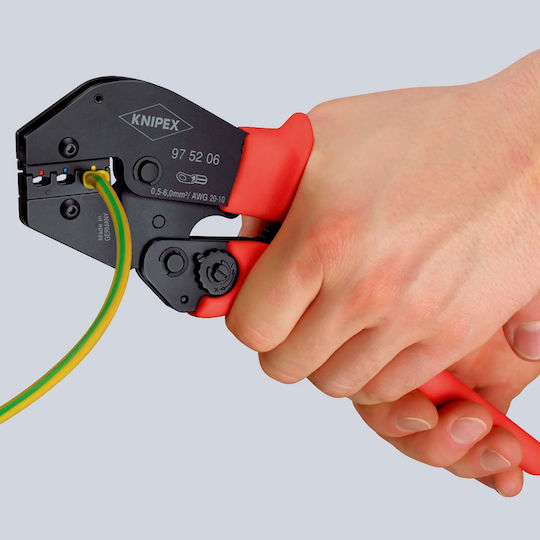 Knipex Πρέσα Ακροδεκτών με Μηχανισμό Καστάνιας (Μήκος 250mm)