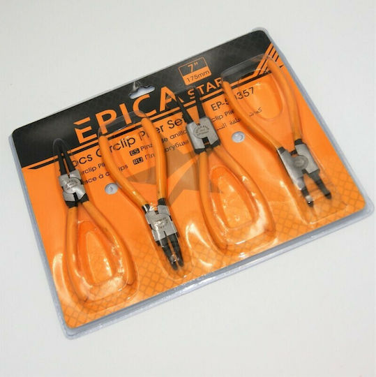 Epica Star Straight Circlip Pliers Length 175mm 4 Pieces