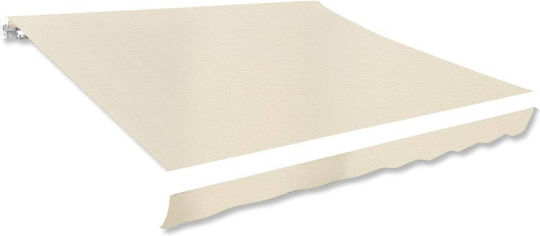 vidaXL Replacement Awning Ecru with PU Coating 2.5x3.5m