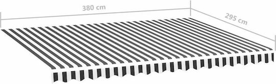 vidaXL Τεντόπανο Πολύχρωμο με Επίστρωση PU 3x4m