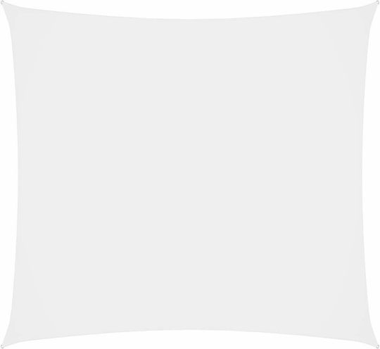 vidaXL Rectangular Shade Sail White With Hoop & with PU Coating 3x2.5m