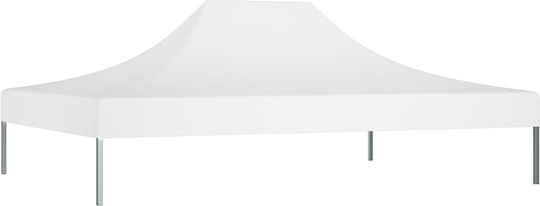 vidaXL Cover for Kiosk White with PVC Coating 3x4m 270gr/m²