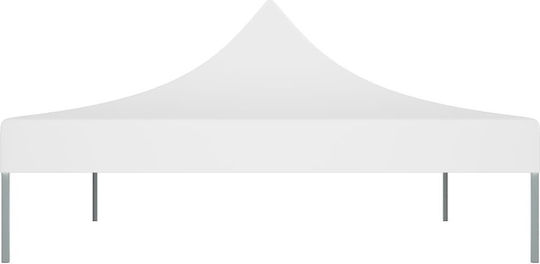 vidaXL Cover for Kiosk White with PVC Coating 3x4m 270gr/m²
