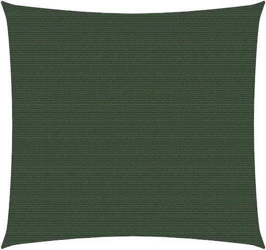 vidaXL Platz Sonnensegel Grün Mit Hoop 4x4m 160gr/m² hergestellt aus HDPE 160gr/m²