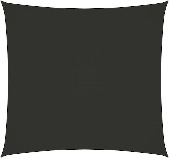 vidaXL Square Shade Sail Gray With Hoop & with PU Coating 4x4m