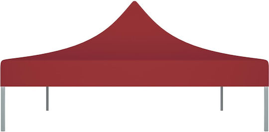 vidaXL vidaXL Pavillonabdeckung 270gr/m² Burgundisch mit PVC-Beschichtung 3x4m