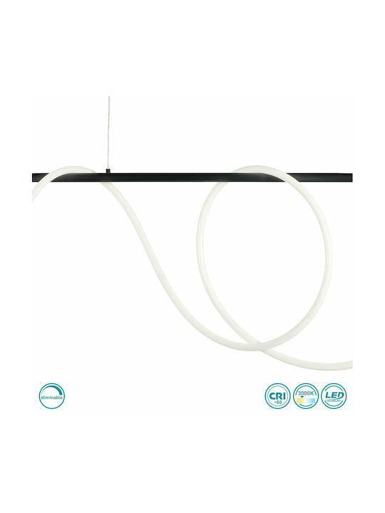 Ondaluce So.Line/Gr-Nero Pendant Light Black Rail