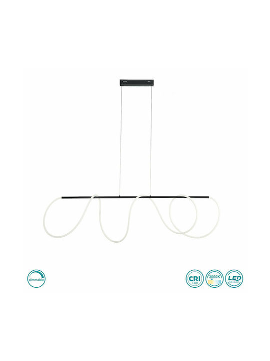 Ondaluce So.Line/Gr-Nero Pendant Light Black Rail