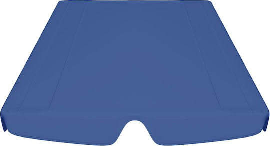vidaXL Copertină pentru leagăn Albastru cu acoperire PVC 1.86x2.48m
