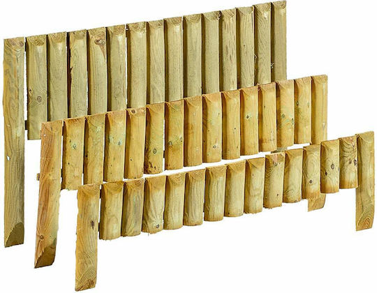 Showood Wooden Garden Border in Beige Color 20cm x 1.05m