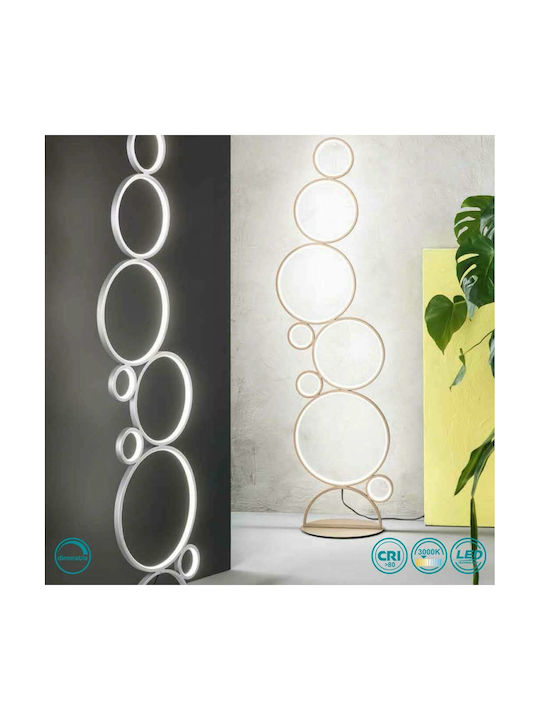 Ondaluce LED Φωτιστικό Δαπέδου Υ160xΜ44.5εκ. με Θερμό Λευκό Φως Χρυσό