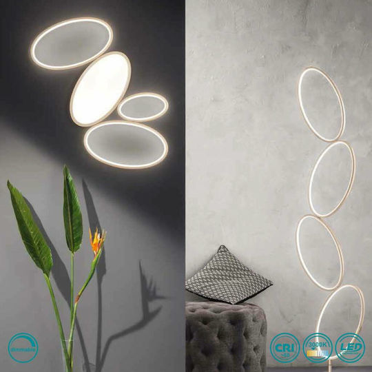 Ondaluce Rice Deckenleuchte 79cm Gold mit Integrierter LED
