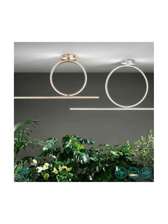 Ondaluce Pl.Acrobat.50/Silver Deckenleuchte 100cm Silber mit Integrierter LED