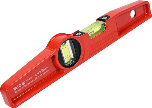 Yato YT-30370 Spirit Level Aluminum Magnetic 25cm with 2 Eyes