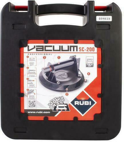 Rubi Single Work Suction Cup 200mm with Max Lifting Weight 110kg