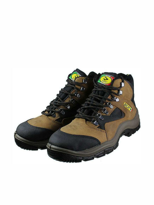 Ergo Bicap Hunter Водоустойчив Ботуши Работни Brown O2