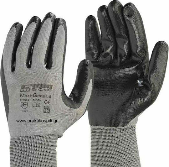 Maco General Gloves for Work Gray Nitrile 1pcs