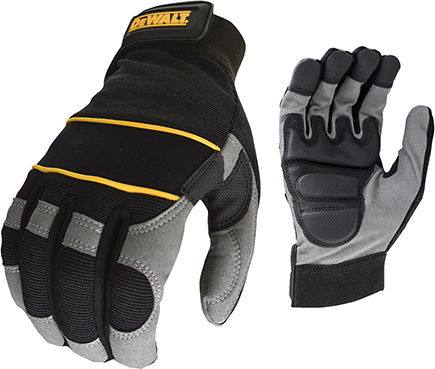 DEWALT Перчатки за работа Черен Естествена кожа с гел 1бр