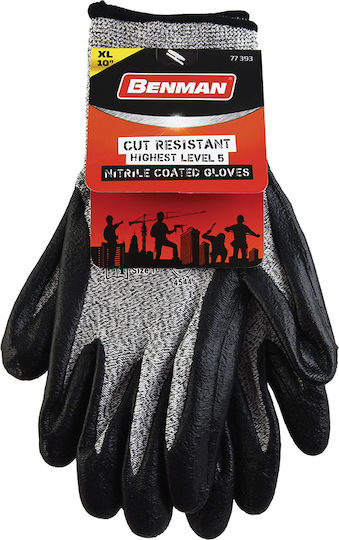 Benman Arbeitshandschuhe Gray Nitril Anticope 1Stück