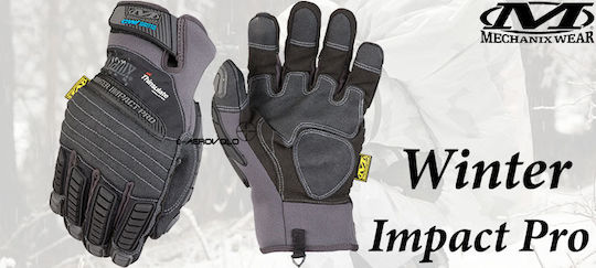 Mechanix Wear Winter Impact Pro Waterproof Перчатки за работа Work Gloves Сив Полиестер 1бр