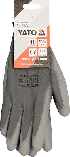 Yato Arbeitshandschuhe Gray Polyurethan 1Stück