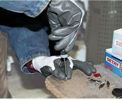 Lampa Gloves for Work Driver White Nitrile 1pcs