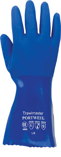 Portwest Portwest Sicherheitshandschuhe Blau PVC/Baumwolle