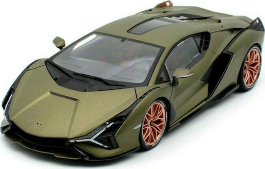 Bburago Αυτοκινητάκι Lamborghini Sian FKP 37 - Mat Green 1:24 για 3+ Ετών