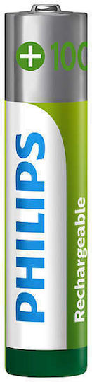 Philips R03B4RTU10 Презареждащи батерии AAA Ni-MH 1000mAh 1.2V 4бр