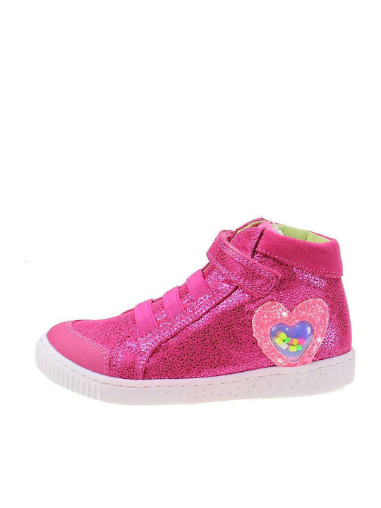 Kinder Sneakers Hoch Anatomisch mit Klettverschluss Rosa