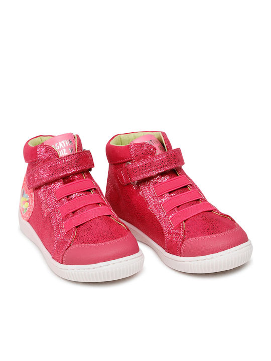 Kinder Sneakers Hoch Anatomisch mit Klettverschluss Rosa