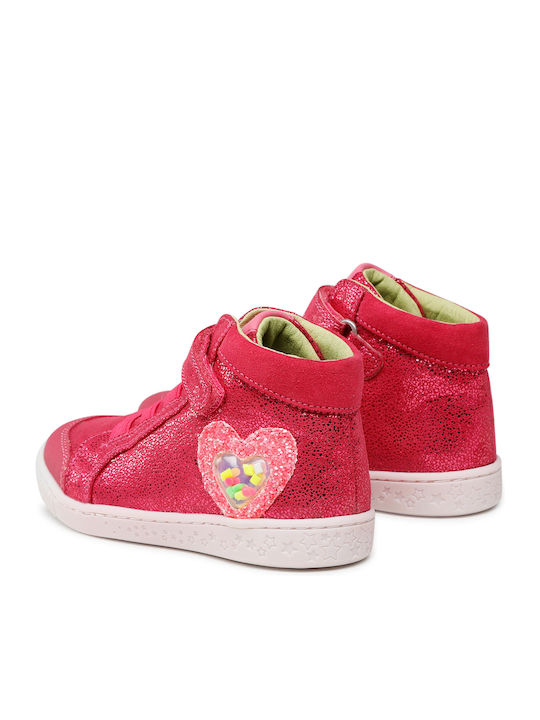 Kinder Sneakers Hoch Anatomisch mit Klettverschluss Rosa