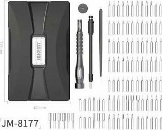 Jakemy Screwdriver Socket with 107 Magnetic Interchangeable Tips