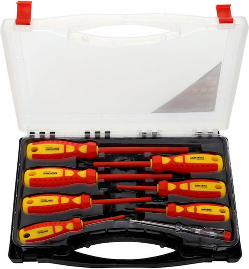 Kraft & Dele Set 8 Electrician 1000V Screwdrivers