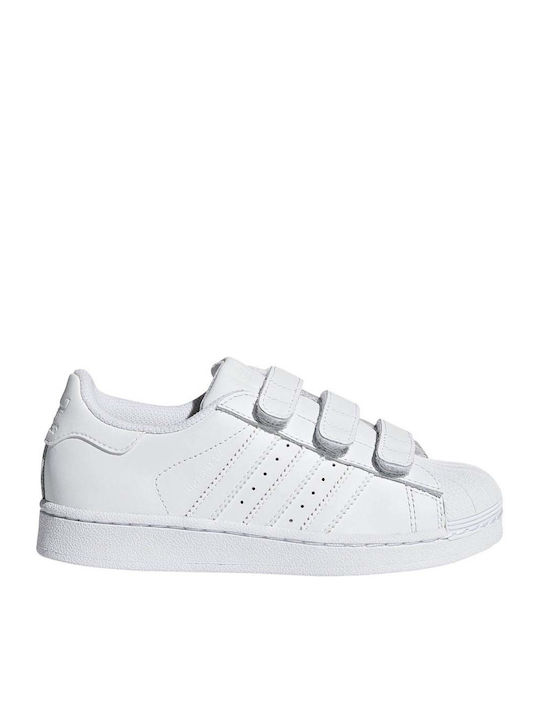 Kids Sneakers Superstar Foundation Cf C with Straps White